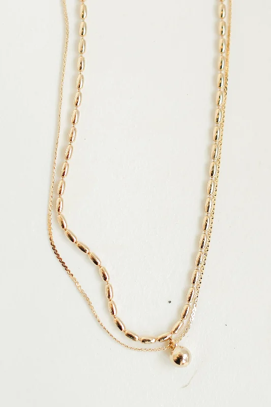 Limited-Stock Jewelry Sale – Once It's Gone, It's Gone FINAL SALE - Addison Gold Layered Chain Necklace