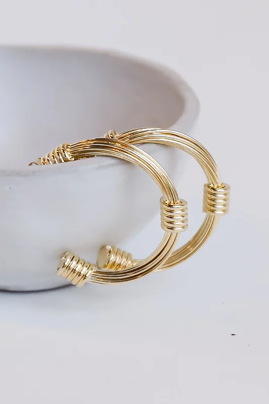 Flash Sale On Exquisite Jewelry – Don't Miss Out Alaya Gold Hoop Earrings