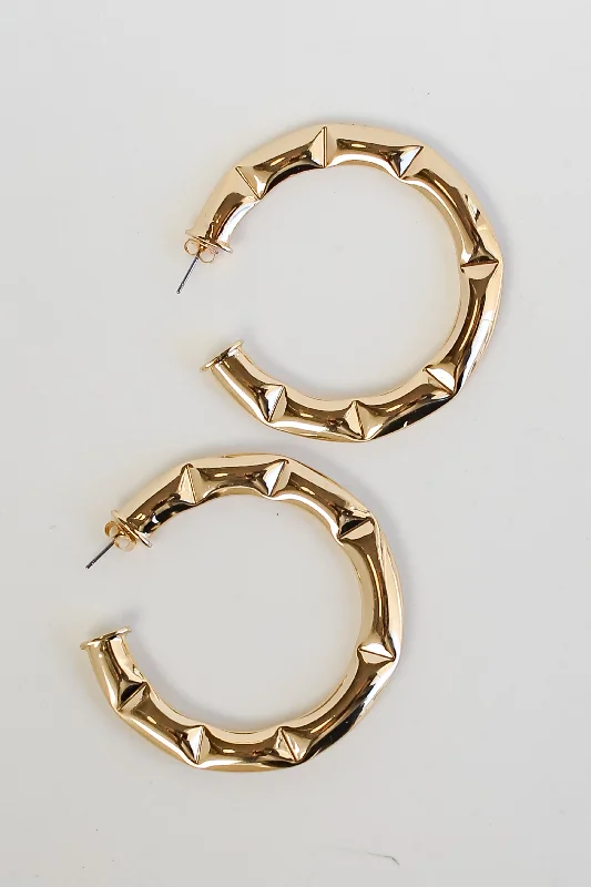 FINAL SALE - Alexa Gold Hoop Earrings