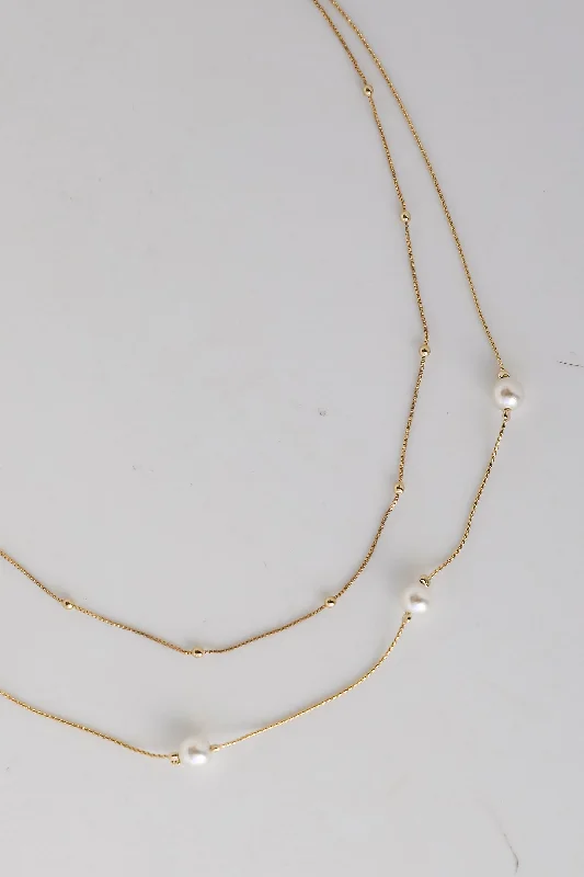 Modern Statement Jewelry For Bold Styling Brooke Gold Peal Layered Necklace