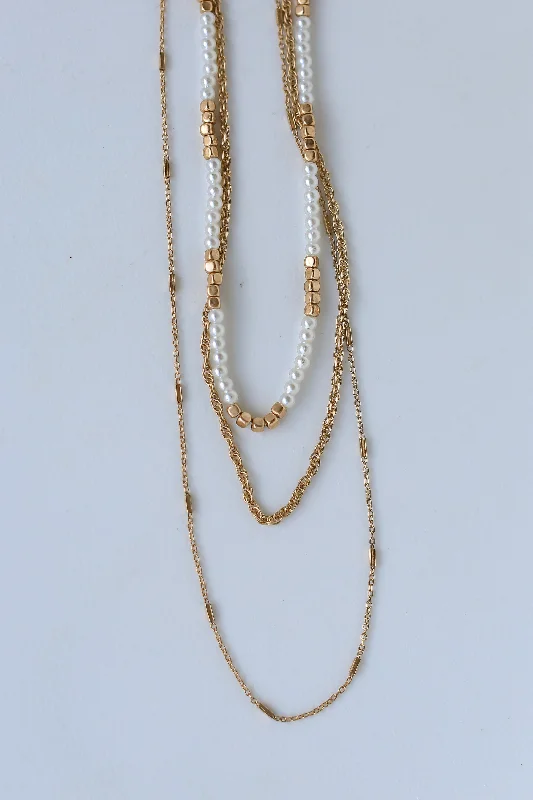 Shop Stylish Jewelry Now And Save Big FINAL SALE - Gianna Gold Beaded Layered Necklace