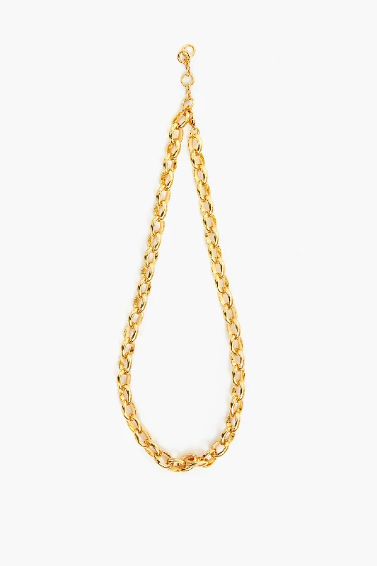 Gold Chunky Chain Link Necklace