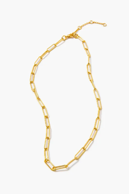 Shop Jewelry That Shines Without The High Price Gold Thin Paperclip Chain Link Necklace