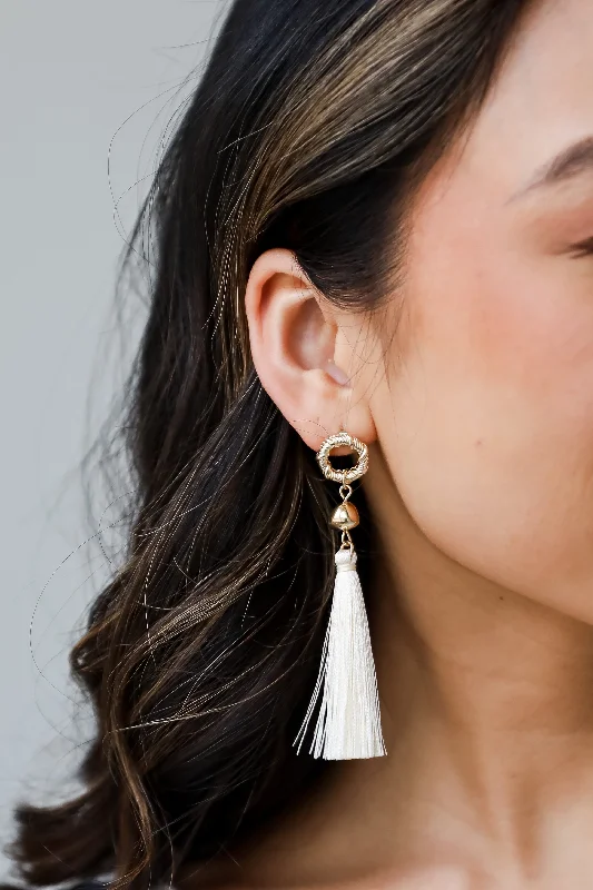 Shop Stylish Jewelry Now And Save Big FINAL SALE - Gracelyn Gold Tassel Earrings