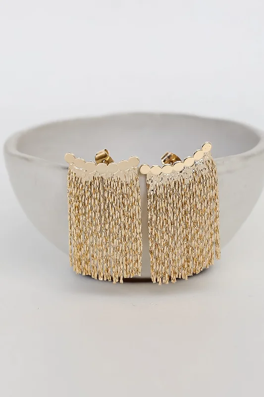 Don't Miss Our Biggest Jewelry Sale Of The Season Hattie Gold Fringe Earrings