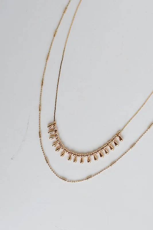 Exclusive Jewelry Offers – Shine For Less FINAL SALE - Joanna Gold Layered Chain Necklace