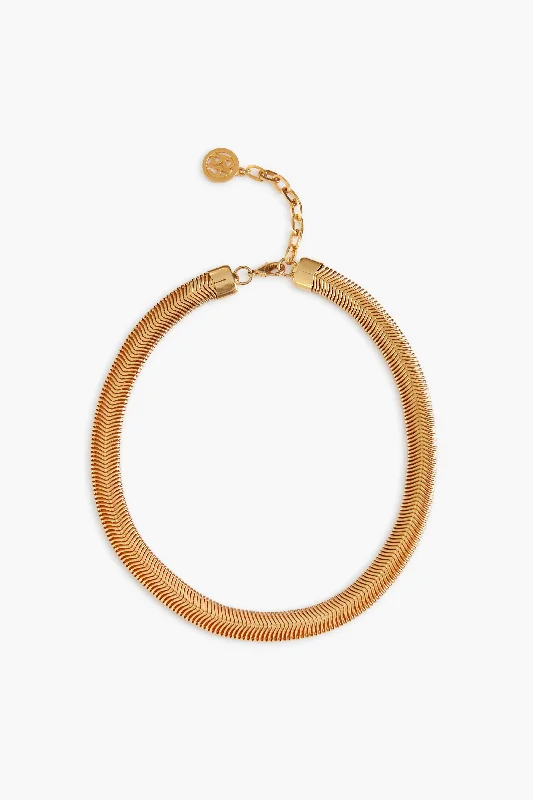 Large Gold Cobra Necklace