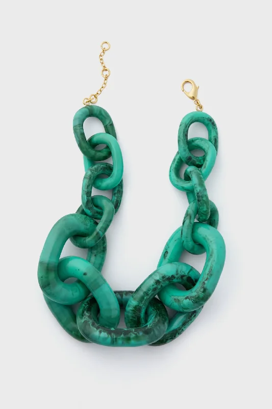 Malachite Marble Catena Necklace