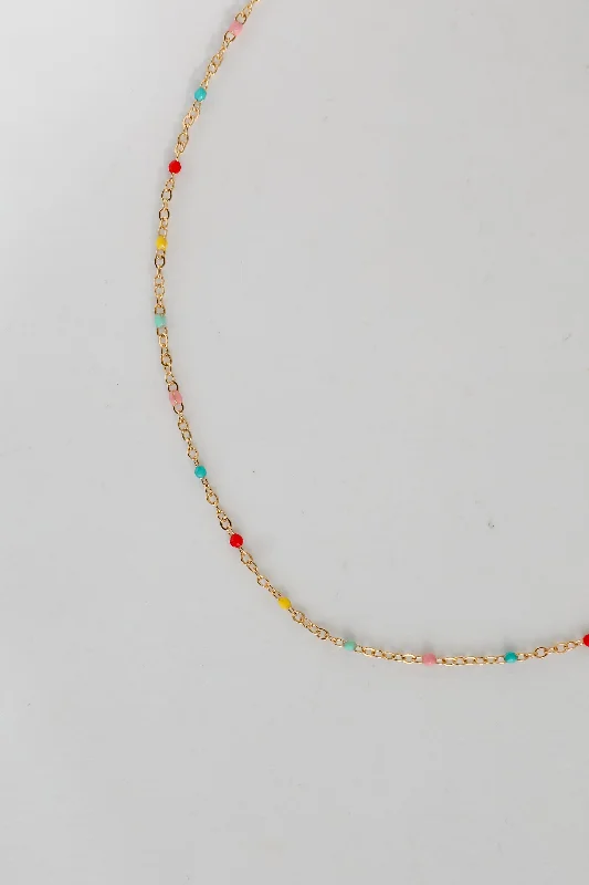 Affordable Gold-Plated Jewelry For Modern Fashion FINAL SALE - Maya Gold Beaded Chain Necklace