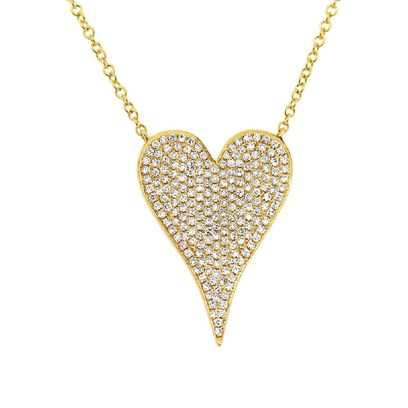 Shop Signature Jewelry Styles At Exclusive Prices Medium Pave Heart Necklace