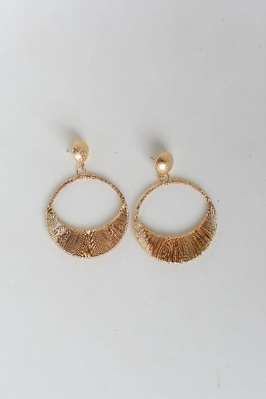 Shop Stylish Jewelry Now And Save Big FINAL SALE - Nina Gold Statement Drop Earrings