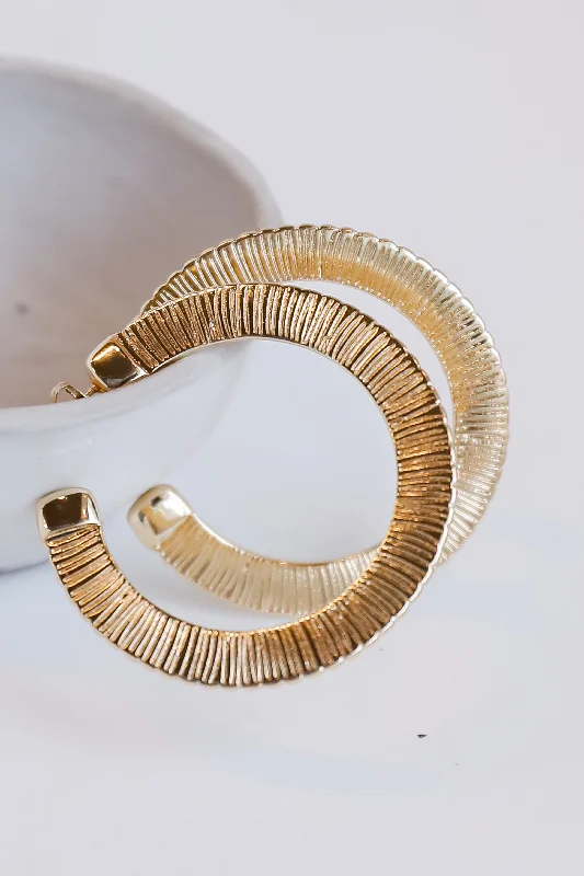 Exclusive Jewelry Sale – Limited-Time Discounts Phoebe Gold Hoop Earrings