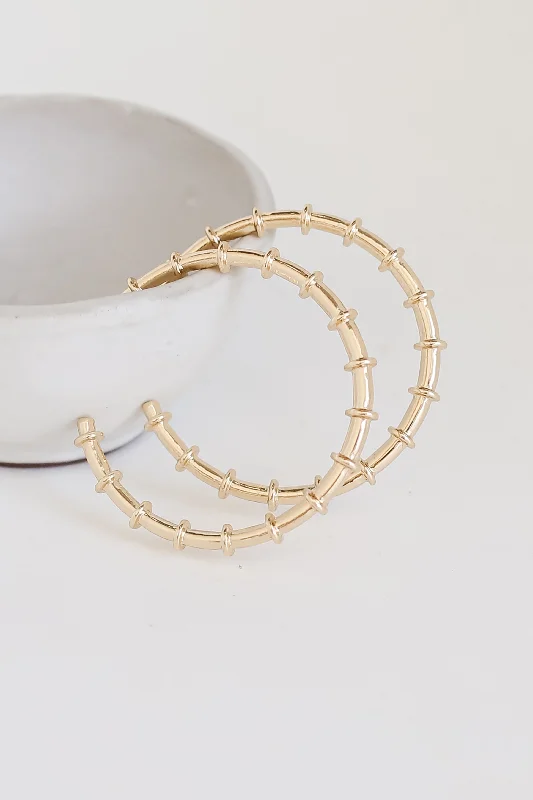 Phoebe Gold Hoop Earrings