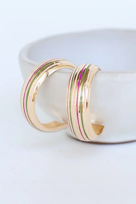 FINAL SALE - Rosie Gold Hoop Earrings