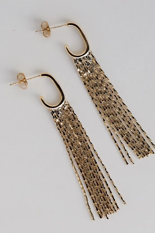 Special Jewelry Deals – Upgrade Your Collection Sabrina Gold Fringe Earrings