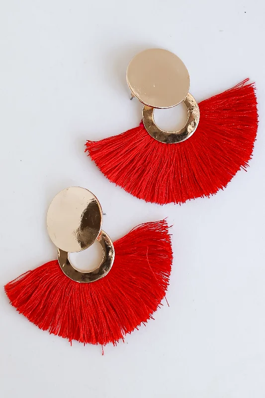 Limited-Time Offer On Elegant Jewelry Pieces FINAL SALE - Sabrina Tassel Fan Earrings