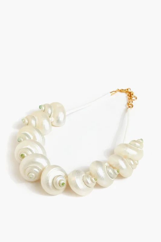 Big Discounts On Elegant Jewelry Collections White Calypso Necklace