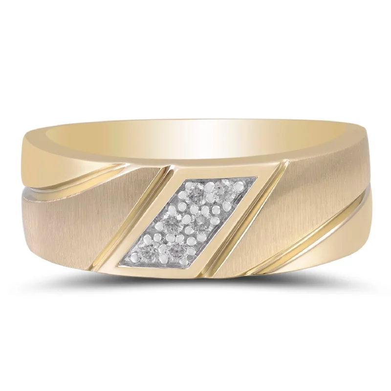 Accessorize For Less – Luxury Jewelry At Affordable Prices 1/10 CTW Diamond Wedding Ring in 10KT Yellow Gold