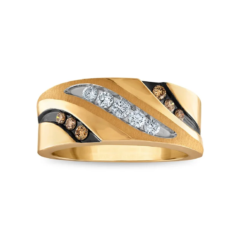 1/2 CTW Diamond Wedding Ring in 10KT Yellow Gold