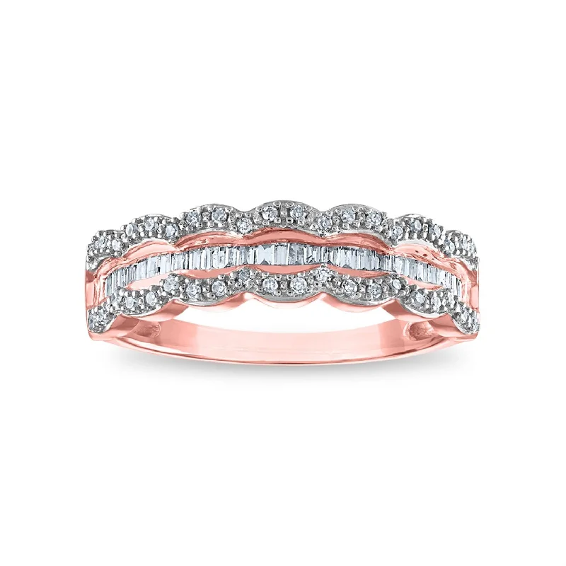 Limited Stock On Premium Jewelry At Low Prices 1/4 CTW Diamond Anniversary Ring in 10KT Rose Gold