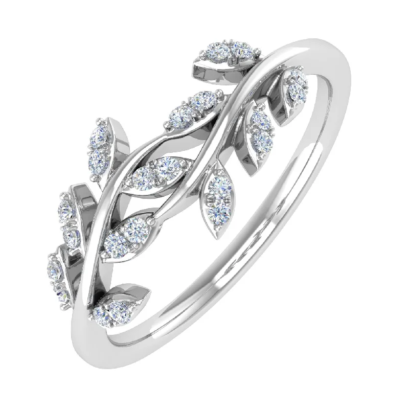 Limited-Time Jewelry Sale – Don't Miss These Deals 10K Gold Diamond Nature Wedding Band (0.15 Carat)