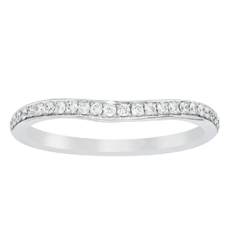 18ct White Gold .15ct Diamond Grace Band