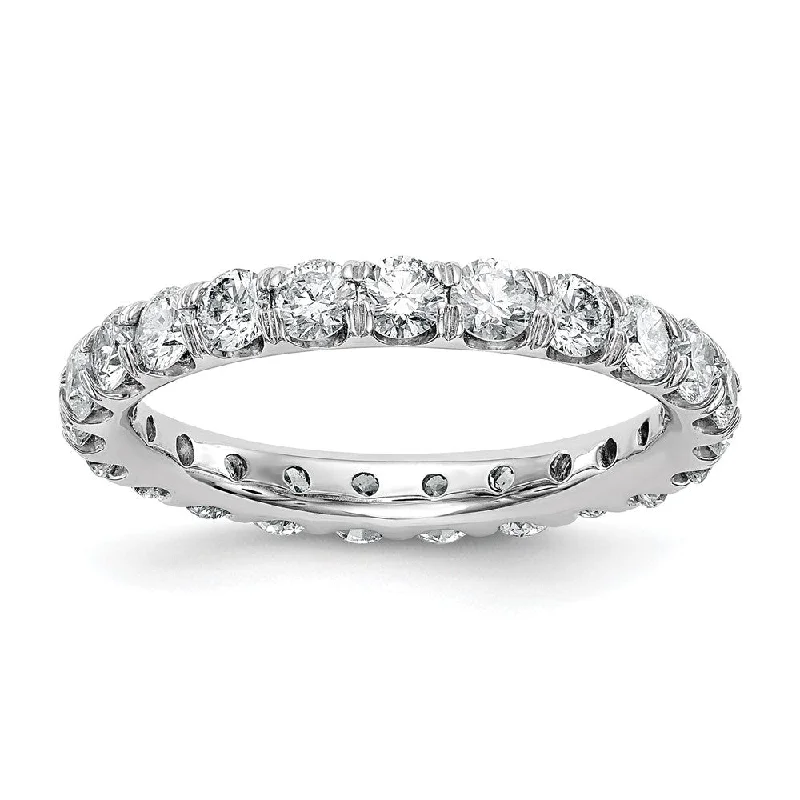 2.75mm Platinum U Shared Prong 1.75 to 2.0 Ctw Diamond Eternity Band