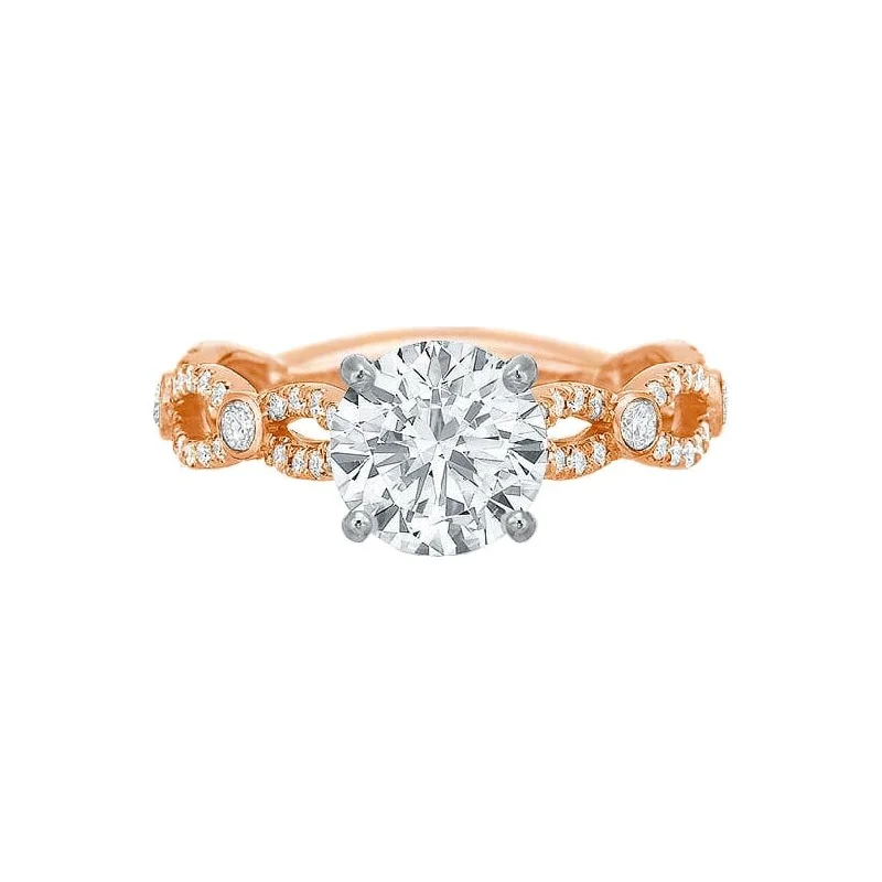 Final Call – Shop Exquisite Jewelry Before It's Gone Extraordinary Twist Diamond Semi Mount Ring