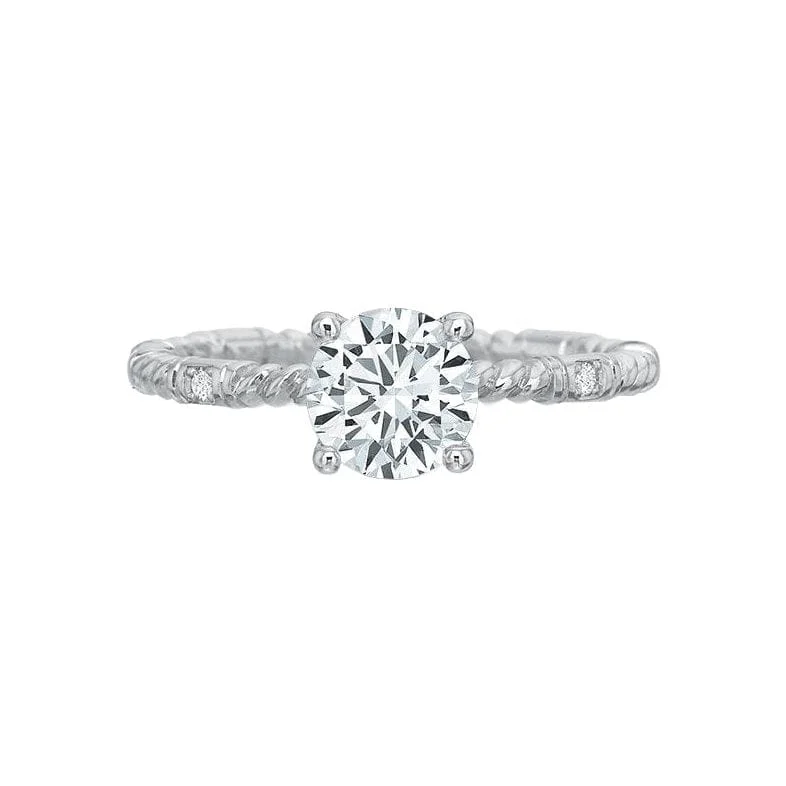 Dazzle In Elegance With Our Biggest Jewelry Sale Rope Diamond Station Semi Mount Ring