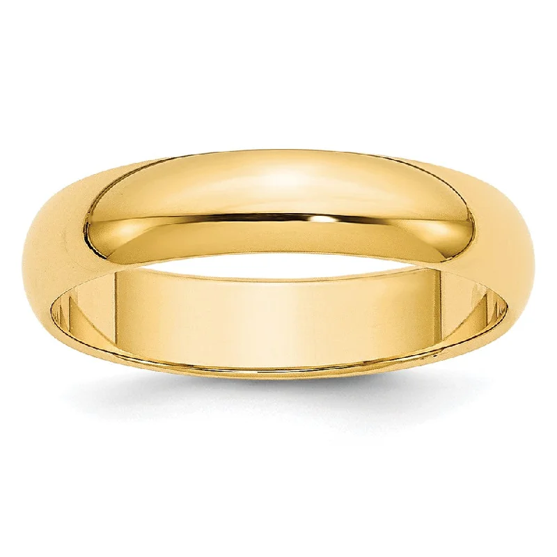 Get The Jewelry You Love At A Price You Love 2mm to 6mm 10K Yellow Gold Half Round Standard Fit Band