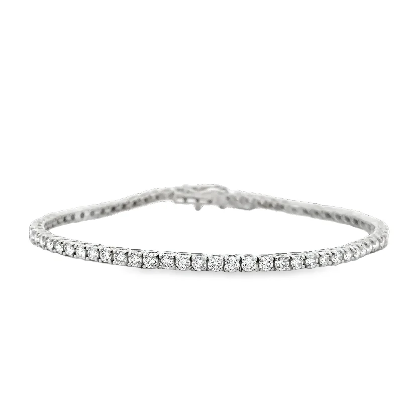 Elegant Jewelry At Unbeatable Offers – Shop Before It's Gone 3.0 CTW Diamond Tennis Bracelet in White Gold