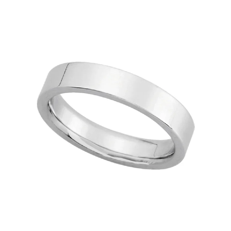 Flash Jewelry Sale – Get Stunning Pieces At Low Prices 4mm Continuum Sterling Silver Flat Comfort Fit Wedding Band