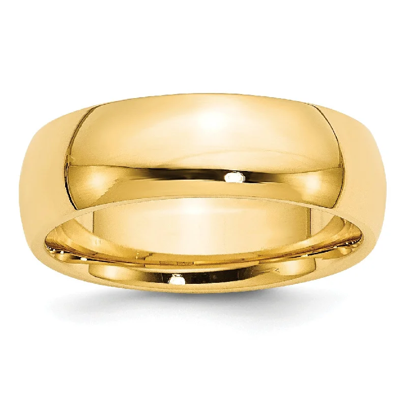 Make Every Moment Shine – Jewelry Discounts Available 7MM Wedding Comfort Fit Ring in 14KT Yellow Gold; Size 5