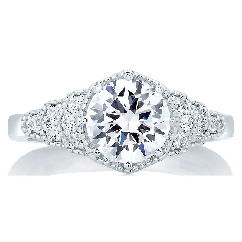 Elegant Jewelry At Unbeatable Prices – Shop Today A.Jaffe Deco Vintage Step Diamond Engagement Ring MES642/115