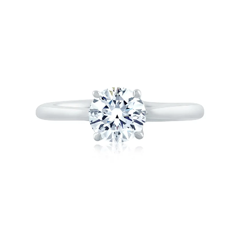 Best-Selling Jewelry Now Available At Special Deals A.Jaffe Classic Four Prong Solitaire Diamond Engagement Ring MES423/100