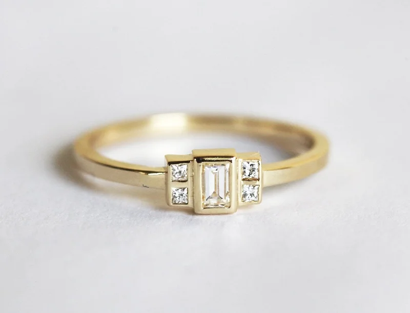 Seasonal Jewelry Deals – Elevate Your Style Baguette Diamond Ring, Baguette Engagement Ring