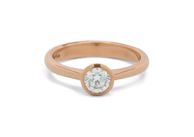 High-Quality Jewelry At A Fraction Of The Cost JW698 Diamond Engagement Ring, Red Gold