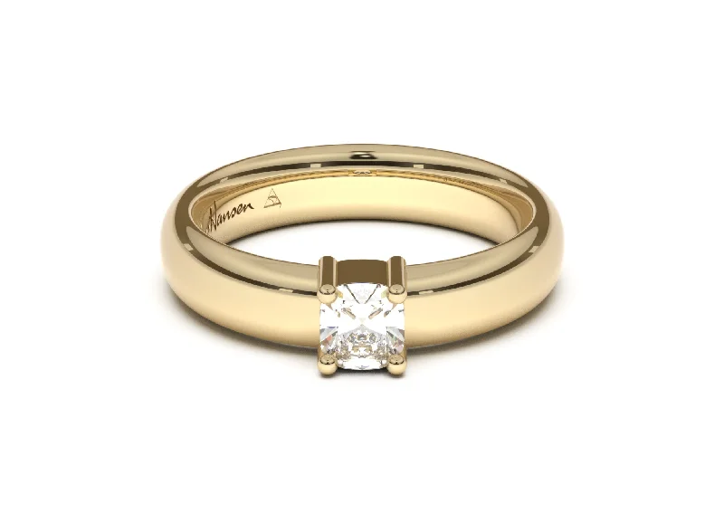 Buy More, Save More On Stunning Jewelry Designs Cushion Classic Engagement Ring, Yellow Gold