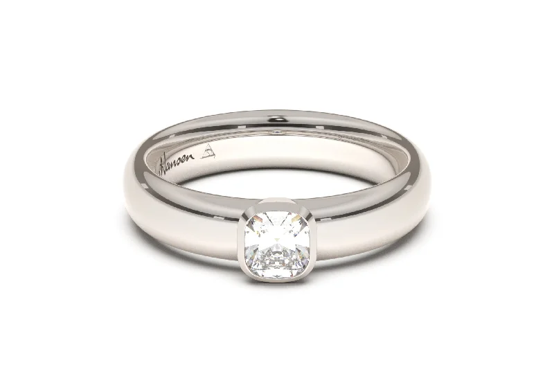 Upgrade Your Collection With Our Limited-Time Jewelry Sale Cushion Elegant Engagement Ring, White Gold & Platinum