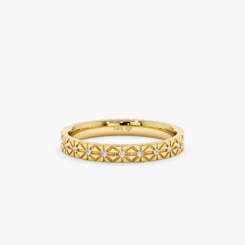 Diamond Starburst Eternity Ring, Nur