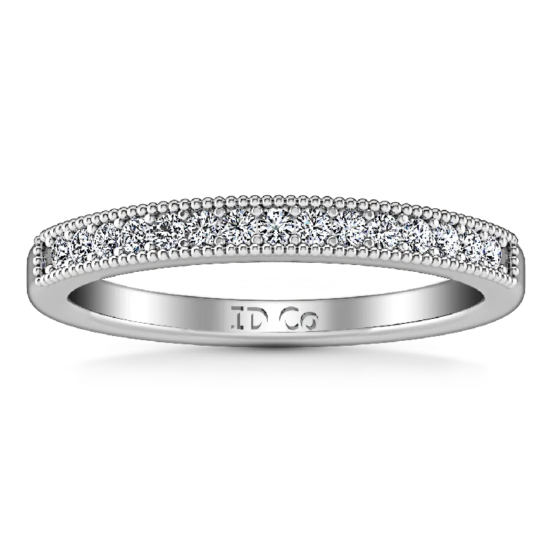 Grab Exquisite Jewelry At The Lowest Prices Diamond Wedding Band Tiffany 0.45 Cts 14K White Gold