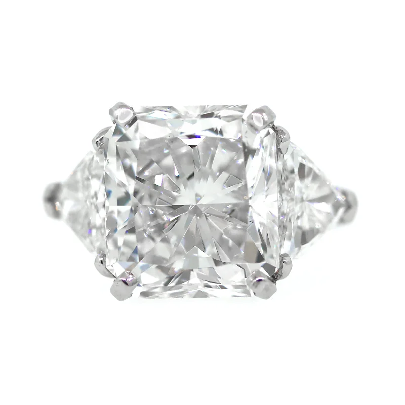 Sparkle In Style With Our Best Jewelry Deals GIA Certified 9.02 carat Radiant Cut Diamond Engagement Ring in Platinum