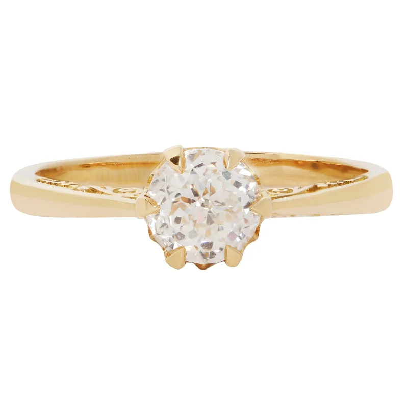 Limited Stock On Premium Jewelry At Low Prices Gleaming Crown Jubilee Solitaire Ring