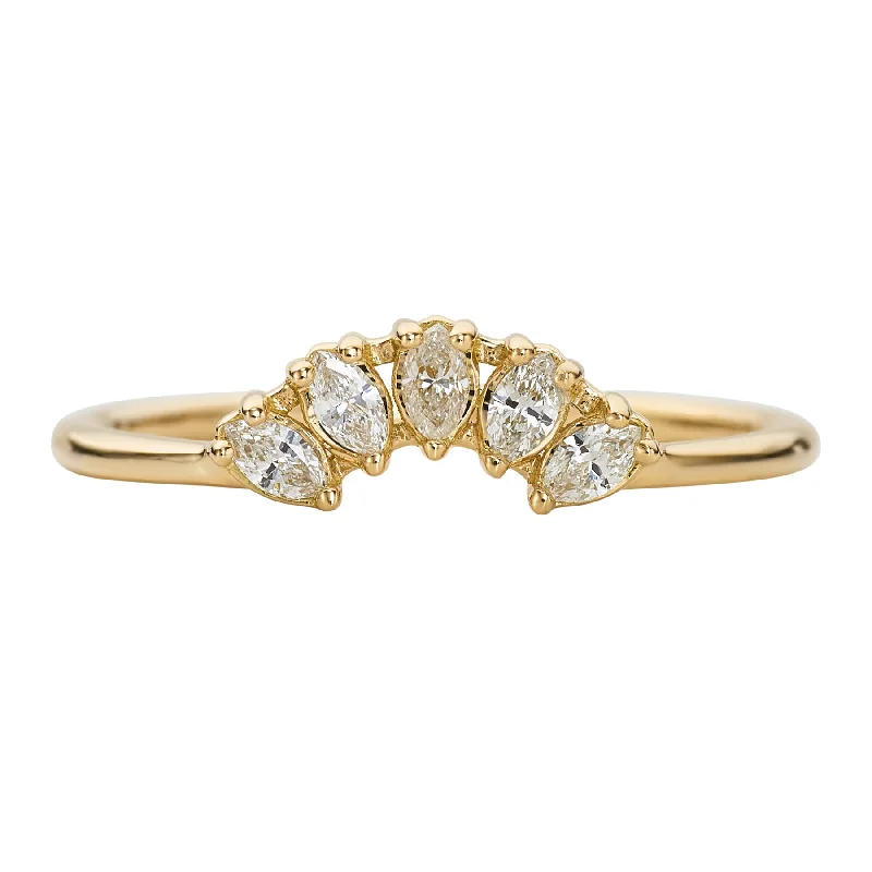 Exclusive Online Discounts On Stylish Jewelry Marquise Diamond Wedding Ring - Cluster Nesting Ring