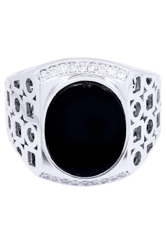 White Gold Pinky Diamond Ring| 0.25 Carats| 12.29 Grams