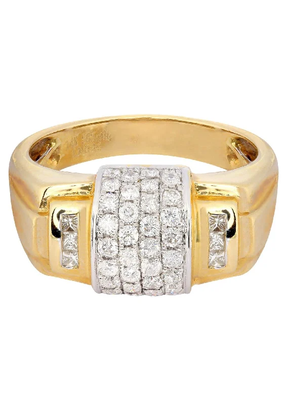 Shop Stylish Jewelry Now And Save Big Mens Diamond Ring / Pinky Diamond Ring| 0.68 Carats