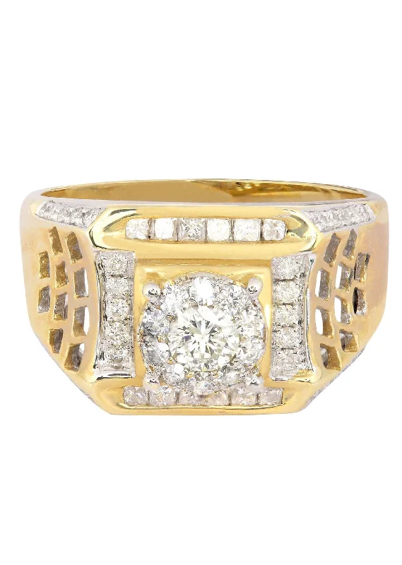 Exclusive Jewelry Markdowns – Limited-Time Offer Mens Diamond Pinky Ring| 0.8 Carats| 8.09 Grams