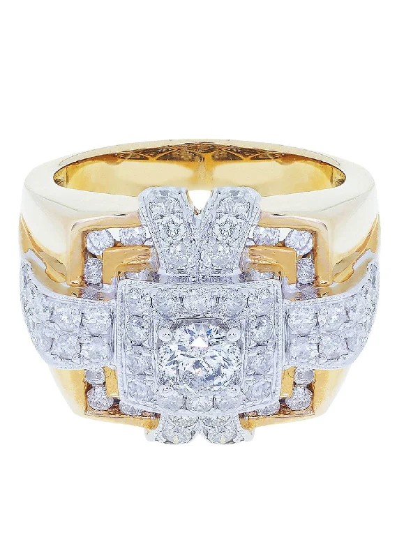 Chic, Trendy, And Affordable Jewelry Sale Mens Diamond Ring / Pinky Diamond Ring| 2.33 Carats