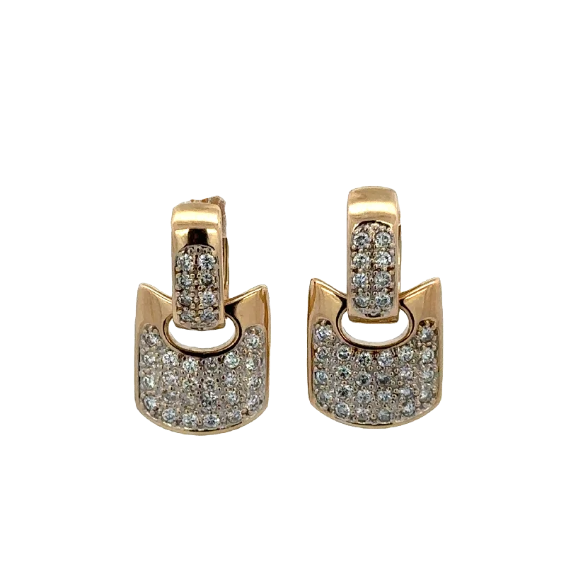 Versatile Layering Jewelry For Effortless Chic Modern Diamond Earrings in Yellow Gold