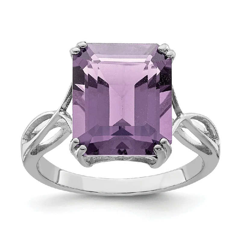 Final Call For Exquisite Jewelry At Reduced Rates Octagonal Pink Quartz Ring in Sterling Silver